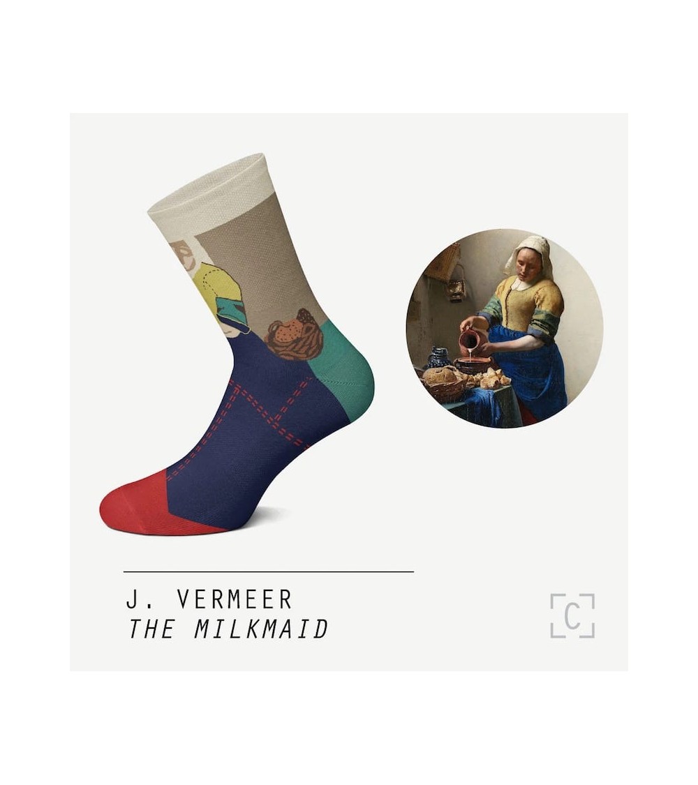 Socken - Das Milchmädchen Curator Socks socke kuschelsocken für damen lustig herren farbige coole socken
