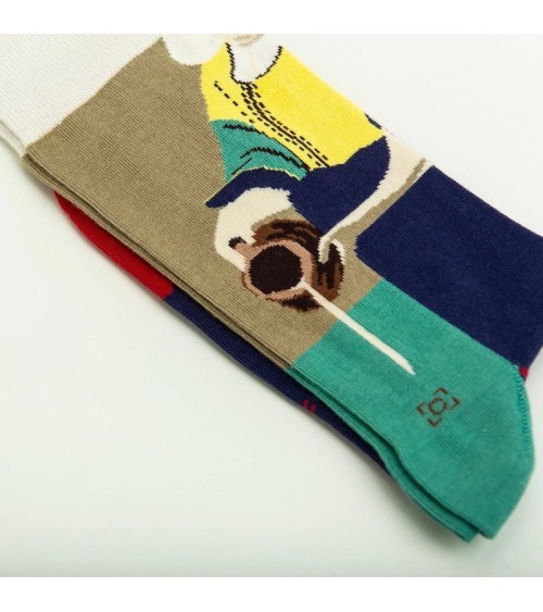 Socken - Das Milchmädchen Curator Socks socke kuschelsocken für damen lustig herren farbige coole socken