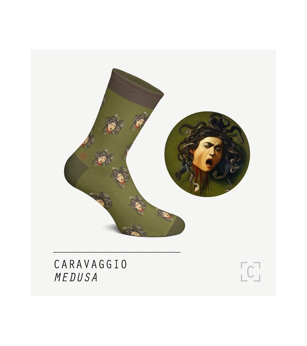 Chaussettes - Medusa Curator Socks jolies pour femme originales pour homme chausset rigolotes drole Suisse