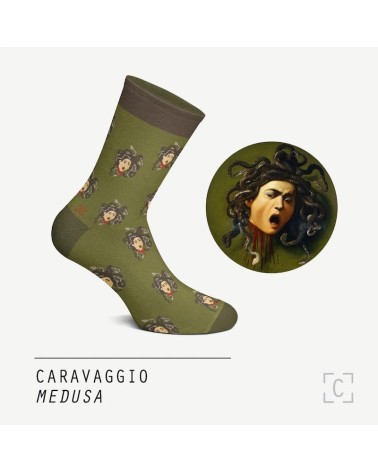 Chaussettes - Medusa Curator Socks jolies pour femme originales pour homme chausset rigolotes drole Suisse