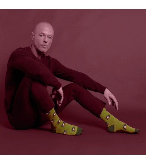 Chaussettes - Medusa Curator Socks jolies pour femme originales pour homme chausset rigolotes drole Suisse