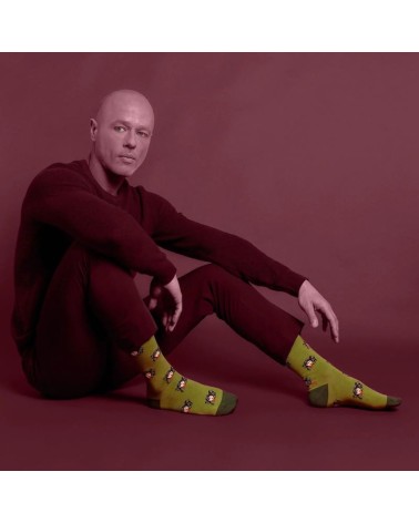 Chaussettes - Medusa Curator Socks jolies chausset pour homme femme fantaisie drole originales