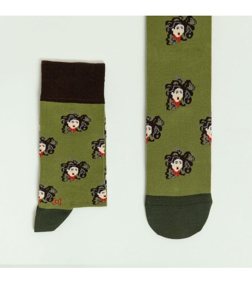 Chaussettes - Medusa Curator Socks jolies pour femme originales pour homme chausset rigolotes drole Suisse