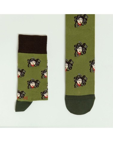 Chaussettes - Medusa Curator Socks jolies pour femme originales pour homme chausset rigolotes drole Suisse