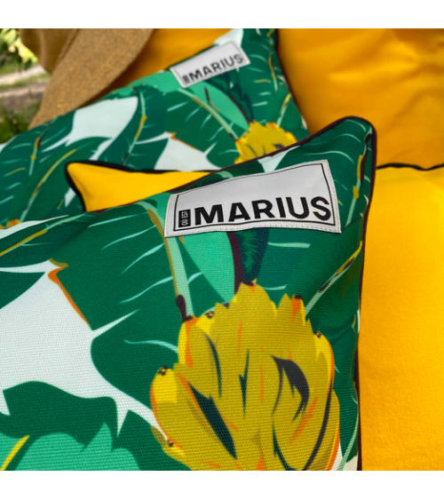 Abaca - Copricuscino da esterno 45x45 cm Où est Marius cuscini impermeabili per sedie da giardino