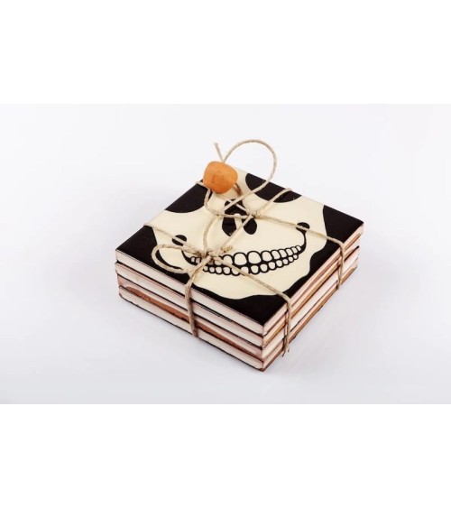 Ceramic coasters - Skull Bussoga Coasters design switzerland original