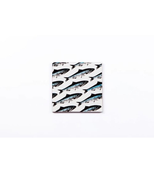 Sardines - Dessous de plat en céramique Bussoga original suisse