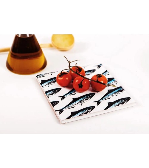 Sardines - Ceramic trivet Bussoga