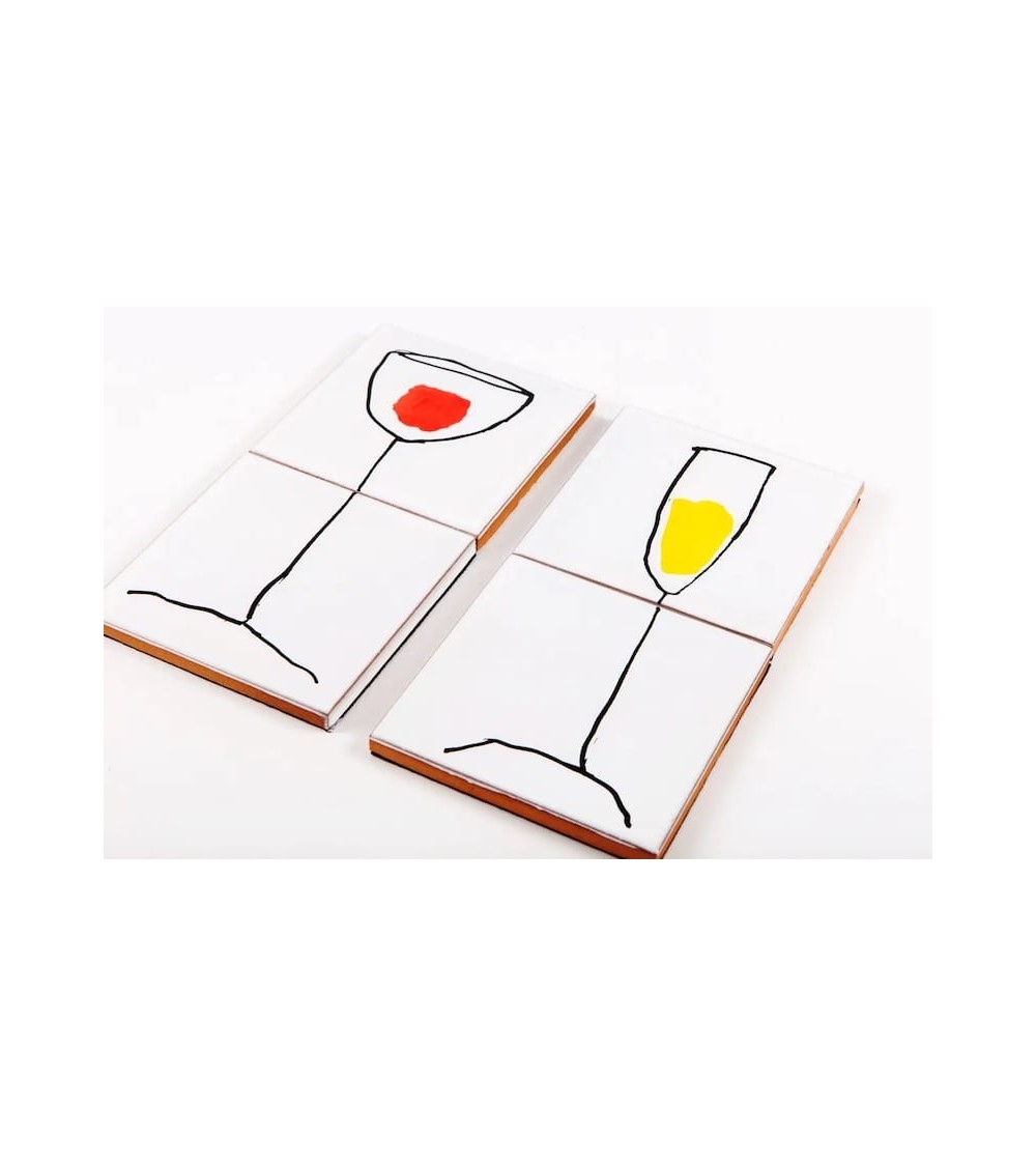 Wine Glasses - Ceramic coasters Bussoga glass round drink design