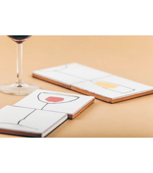 Weingläser - Glasuntersetzer aus Keramik Bussoga untersetzer für gläser design modern kaufen set