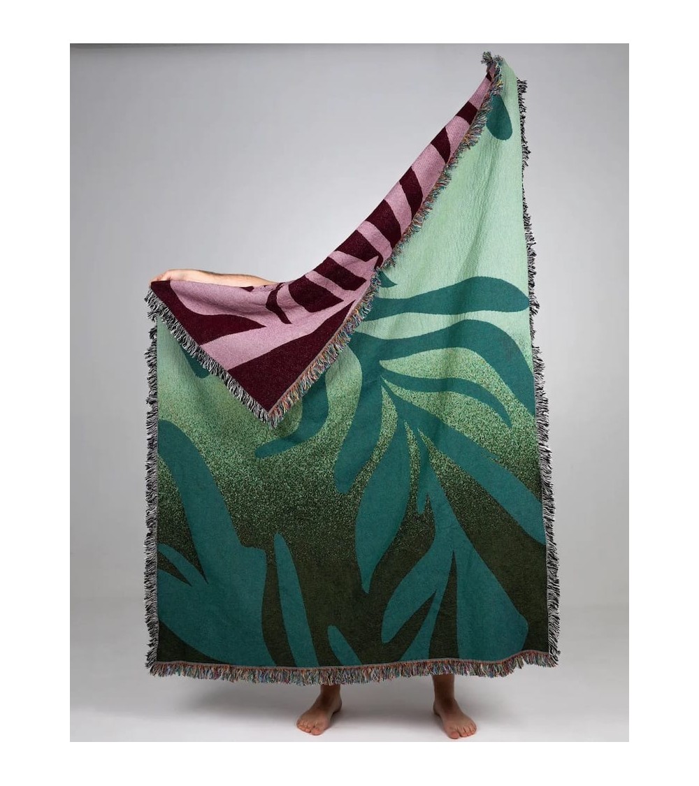 The Amazonia - Woven cotton blanket Mad Marie best for sofa throw warm cozy soft