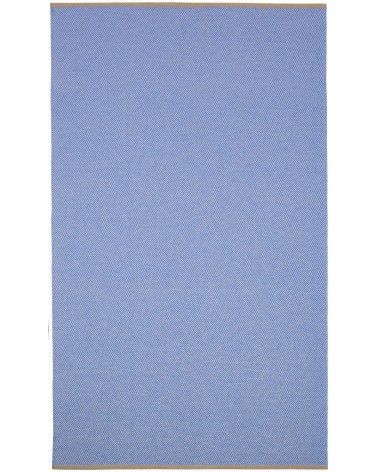 Tapis Vinyle - STRAND Bleu Brita Sweden tapis scandinave en vinyle lavable en machine de cuisine exterieur salon couloir