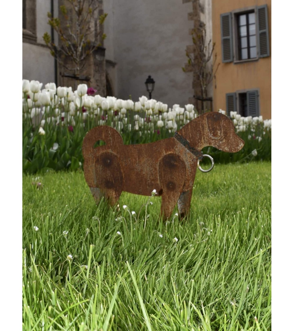 Bouvier de l'Appenzell - Décoration jardin en métal rouillé - Chien