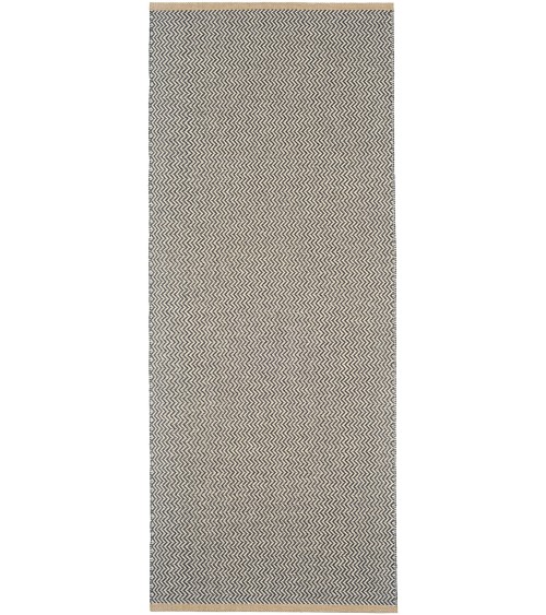 Vinyl Rug - STRAND Black Brita Sweden cool vinyl rugs runner for kitchen washable outdoor rugs