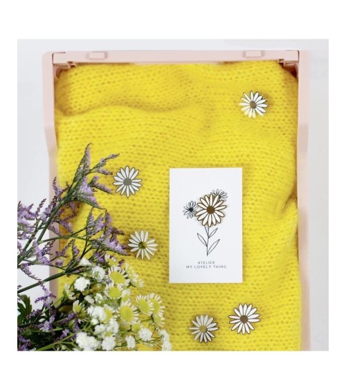 Pin's - Marguerite My Lovely Thing pins rare métal originaux bijoux suisse