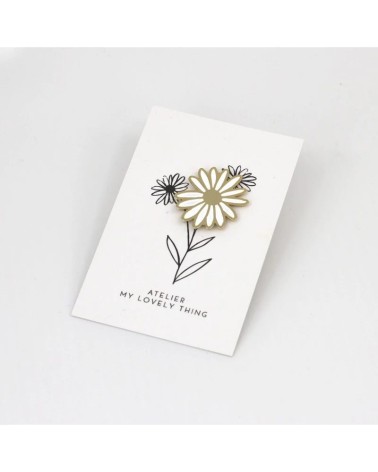 Pin's - Marguerite My Lovely Thing pins rare métal originaux bijoux suisse