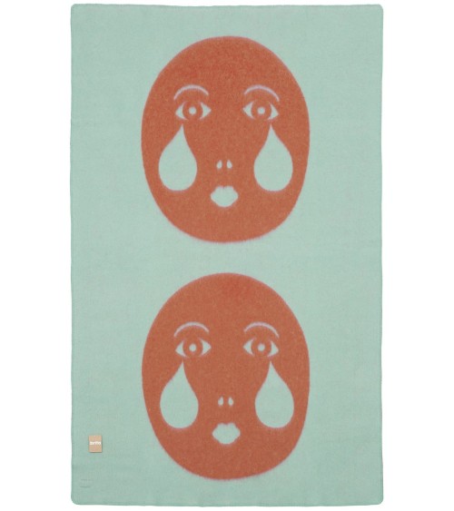 Couverture en laine - MOON Green Brita Sweden Couvertures & Plaids design suisse original