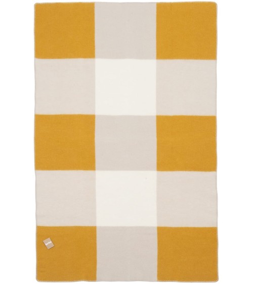 Wool Blanket - POP Yellow Brita Sweden Throw and Blanket design switzerland original