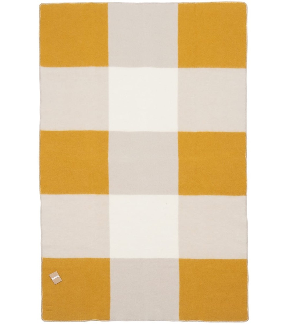 POP Yellow - Decke aus Wolle und Baumwolle Brita Sweden Sofa Kuscheldecke Bettdecke Tagesdecke Wohndecke kaufen Schweiz