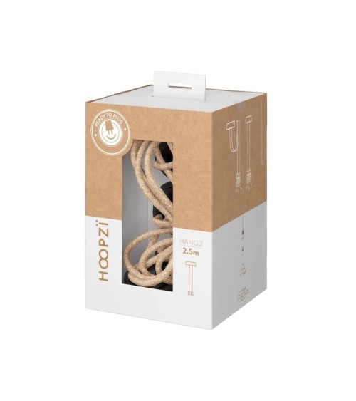 HANG-2 Ficelle - Lampe suspension luminaire, plafonnier 2 fils Hoopzi Kitatori Suisse