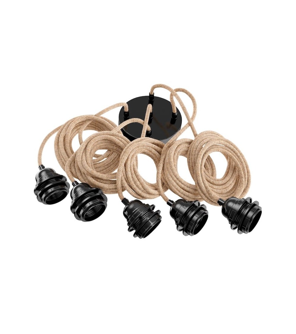 HANG-5 Twine - 5 light Pendant lighting, ceiling light kit Hoopzi