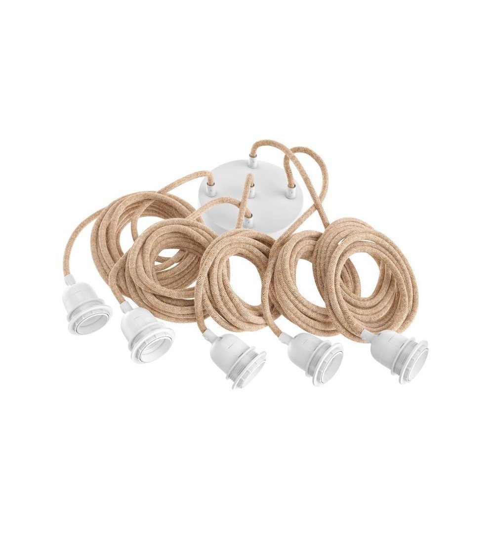 HANG-5 Schnur - Hängelampe, Pendelleuchte 5 flammig Hoopzi Kitatori Schweiz kaufen
