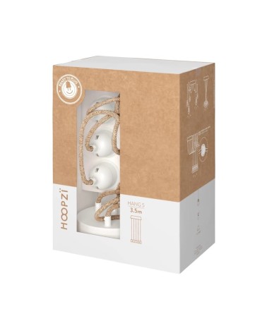 HANG-5 Corda - Lampada a sospensione 5 luci, lampada da soffitto Hoopzi