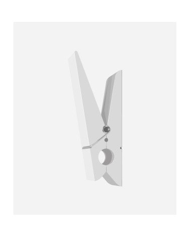 Pince Alors - Blanc - Patère murale design SwabDesign Kitatori suisse