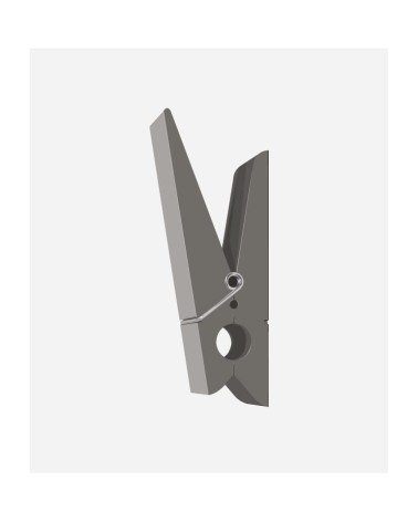 Pince Alors - Gris - Patère murale design SwabDesign Kitatori suisse