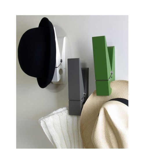 Pince Alors - Vert - Patère murale design SwabDesign Kitatori suisse