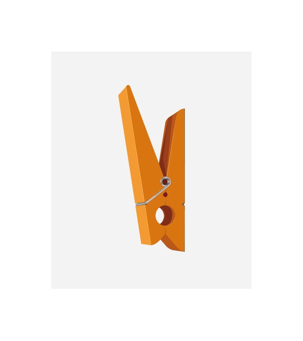 Pince Alors - Arancione - Appendiabiti da parete SwabDesign