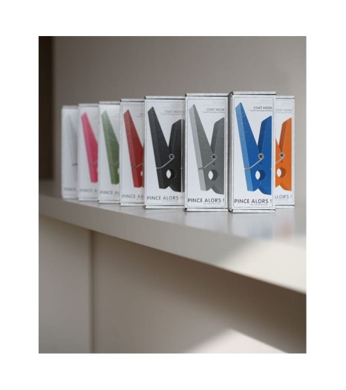 Pince Alors - Rose - Patère murale design SwabDesign Kitatori suisse