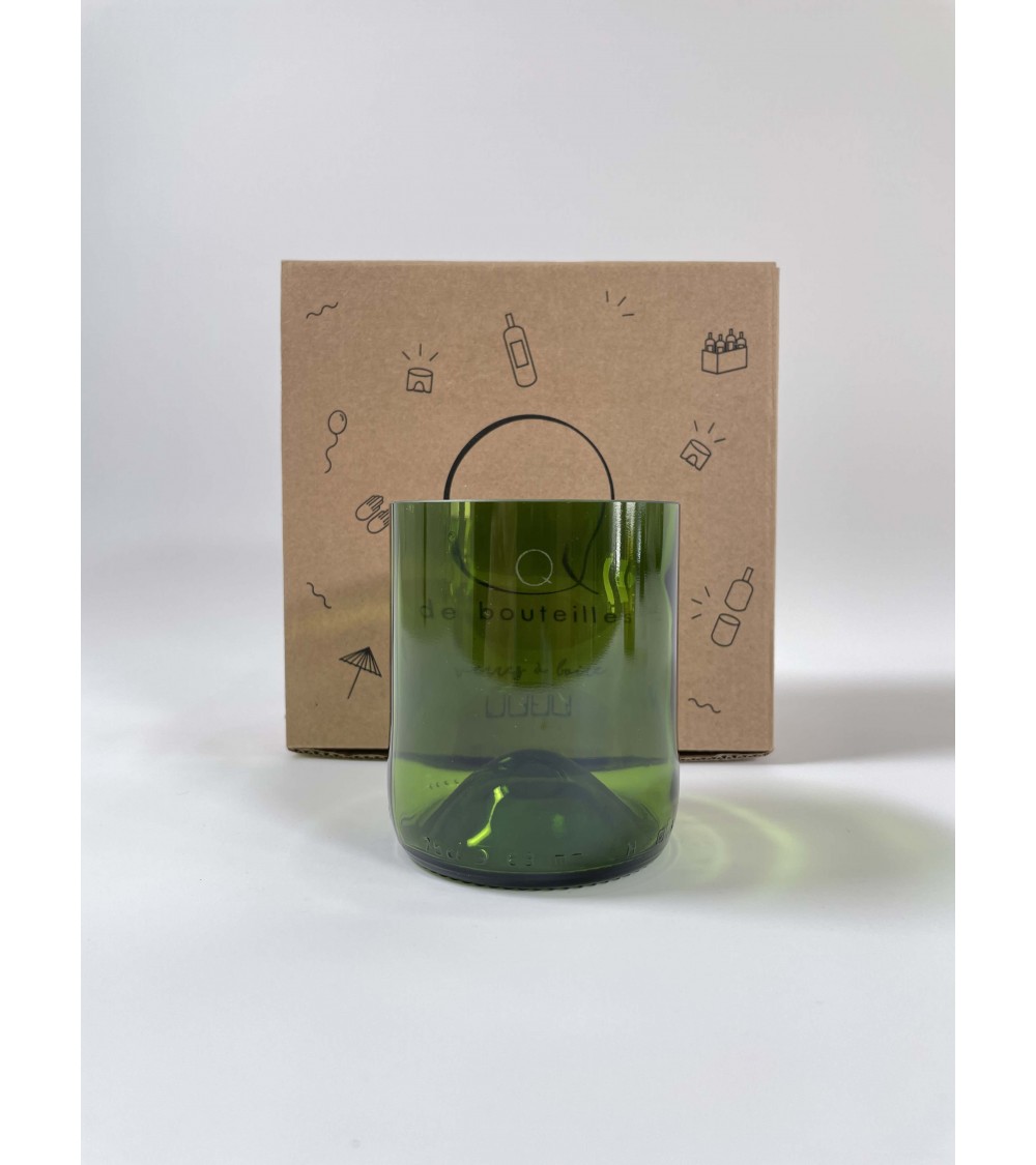 Verre Short Drink (x4) - Débattre Q de Bouteilles verrerie design original couleur