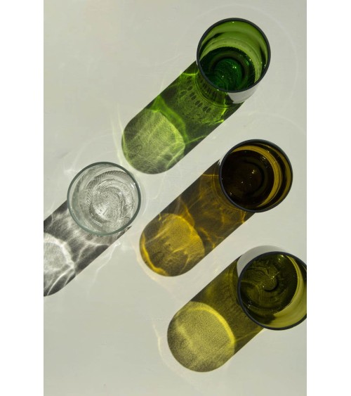 Short Drink Glas (x4) - Gemischt Q de Bouteilles spezielle schöne farbige Trinkgläser Weingläser spülenmaschinenfest kaufen