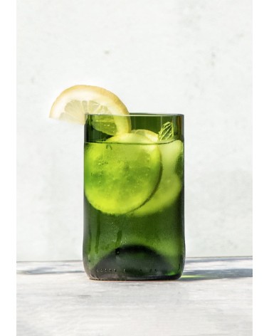 Verre Long Drink (x4) - Débattre Q de Bouteilles verrerie design original couleur