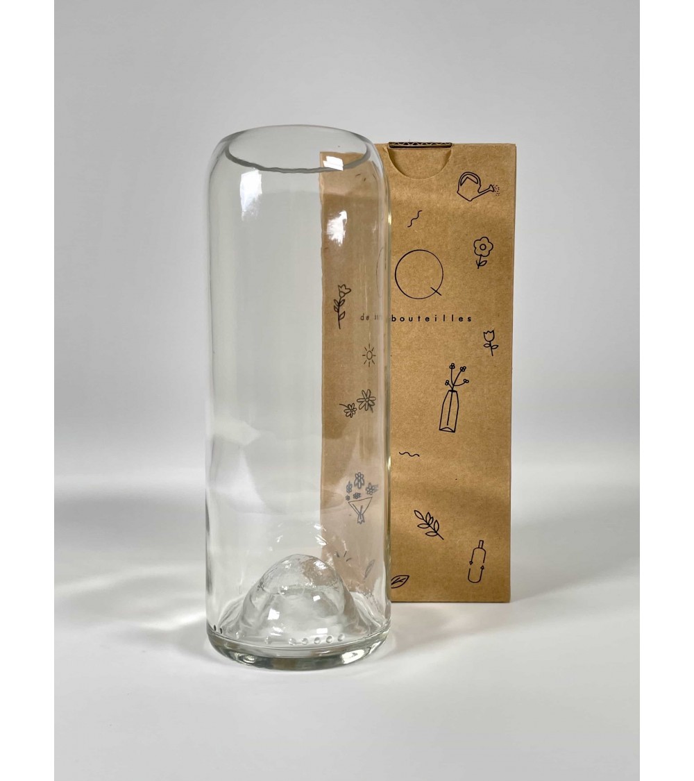 Glass flower vase - Danser Q de Bouteilles table flower living room vase kitatori switzerland