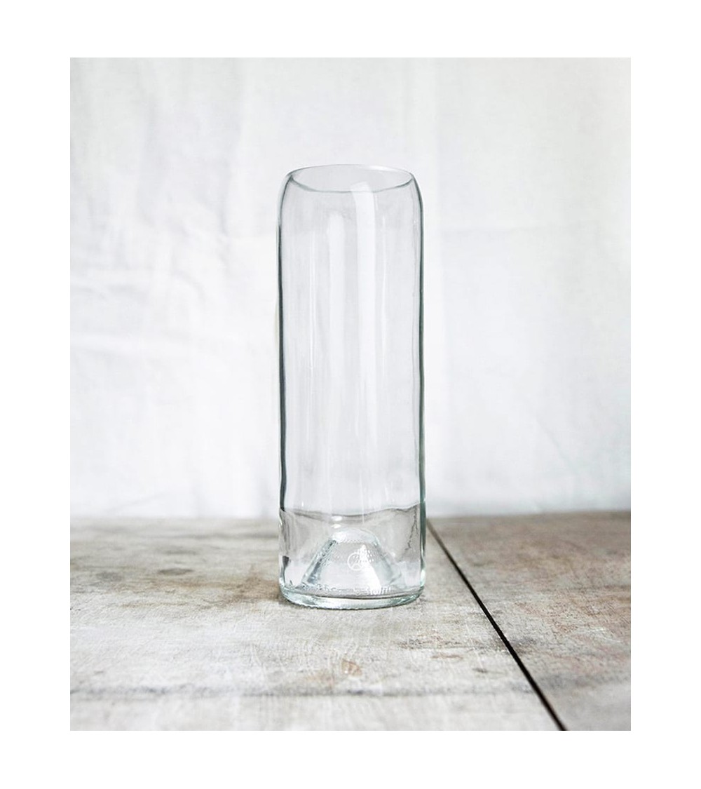 Vase en verre transparent - Danser Q de Bouteilles design fleur décoratif original kitatori suisse