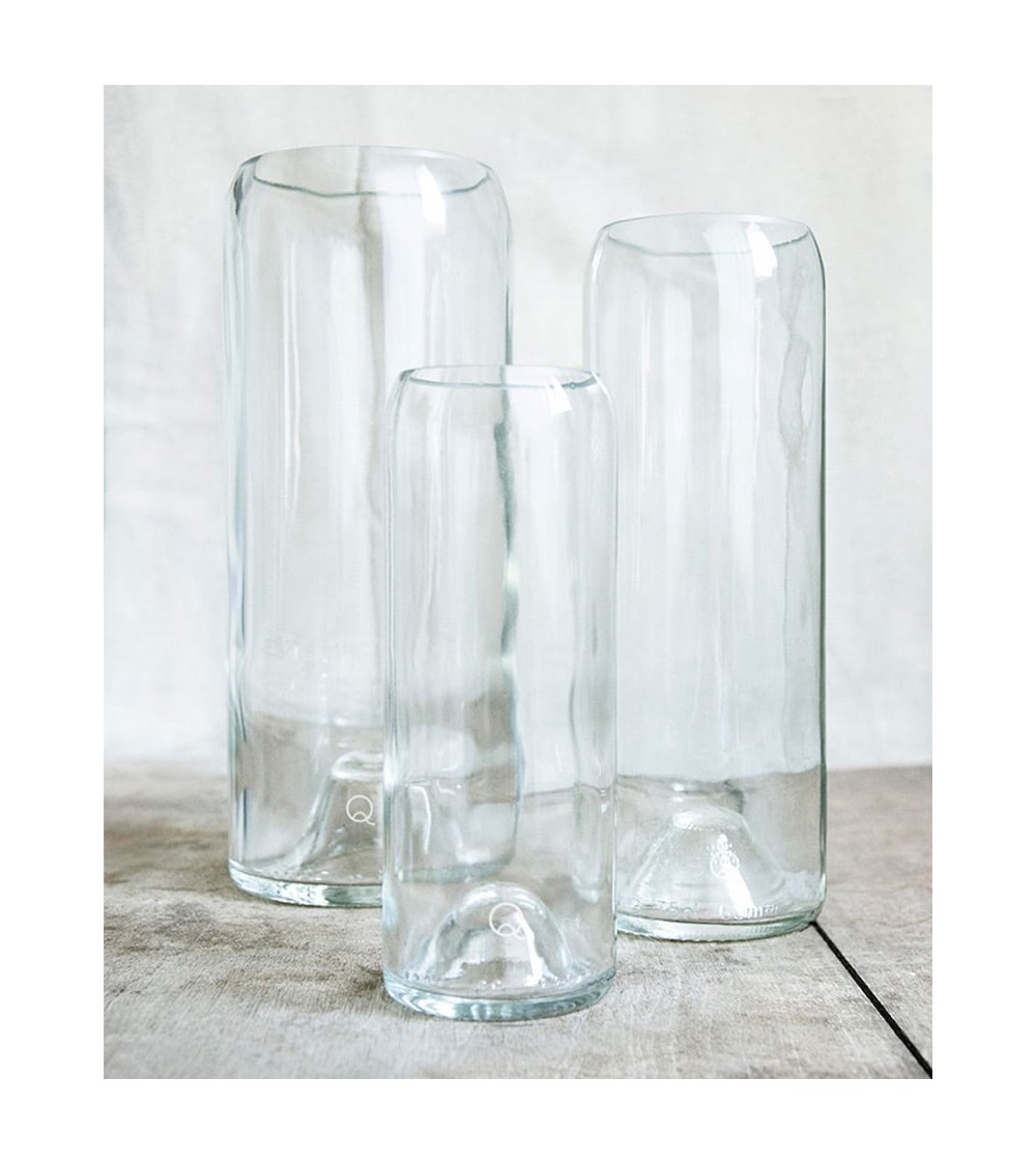 Glass flower vase - Danser Q de Bouteilles table flower living room vase kitatori switzerland