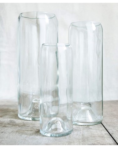 Glass flower vase - Danser Q de Bouteilles table flower living room vase kitatori switzerland