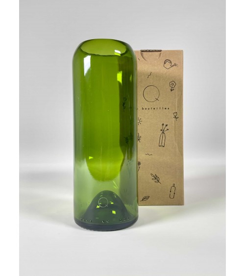 Vase en verre - Débattre Q de Bouteilles design fleur décoratif original kitatori suisse
