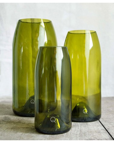 Vaso di vetro - Rire Q de Bouteilles vasi eleganti per interni per fiori decorativi design kitatori svizzera