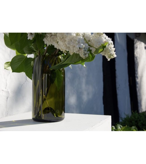 Glass flower vase - Rire Q de Bouteilles table flower living room vase kitatori switzerland