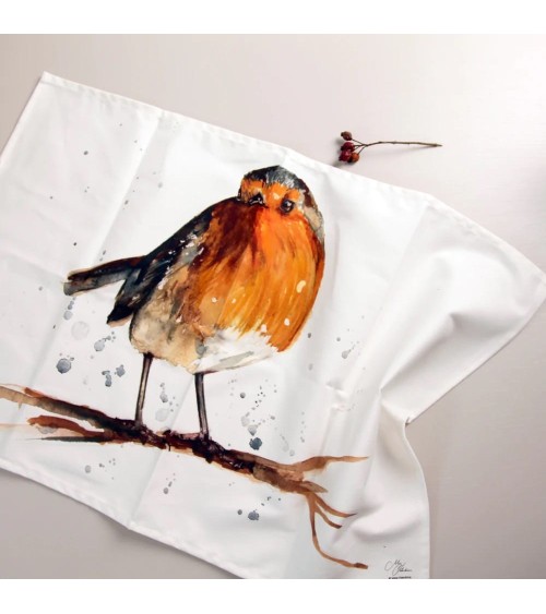 Tea Towel - Robin Meg Hawkins Art best kitchen hand towels fall funny cute