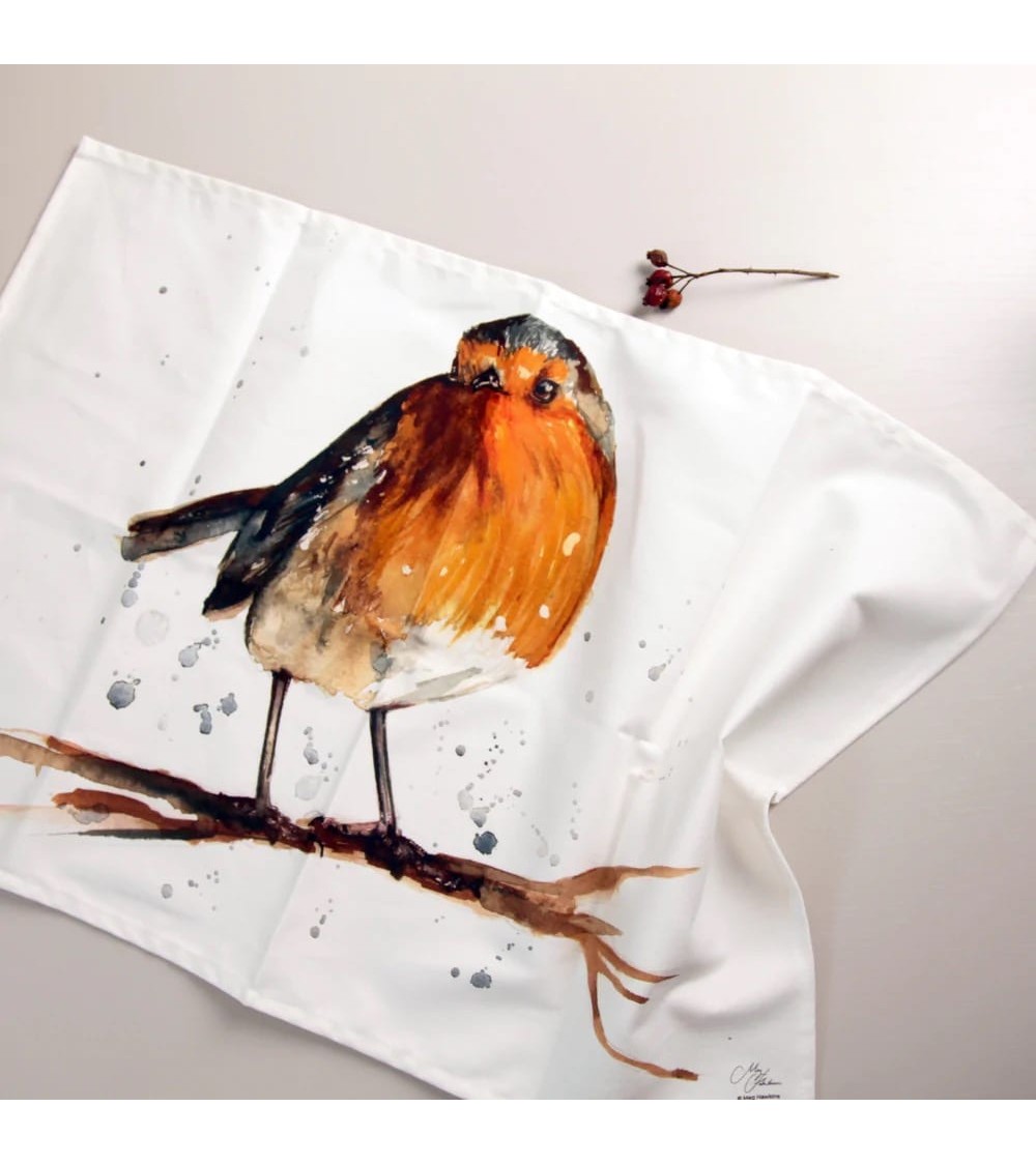 Tea Towel - Robin Meg Hawkins Art Tea Towel design switzerland original