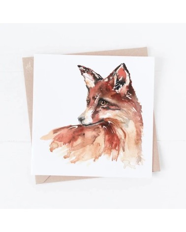 Greeting Card - Fox Meg Hawkins Art happy birthday wishes for a good friend congratulations cards