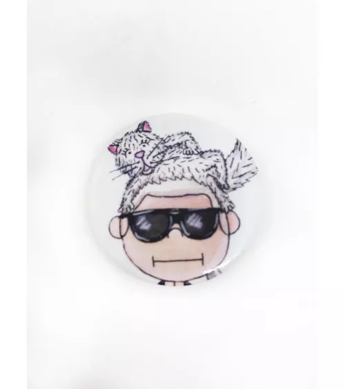 Badge - Karl & Choupette KAHRI spiritose spille colorate particolari eleganti donna da giacca uomo