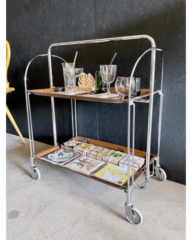Vintage 70's Serving Trolley - Gerlinol Vintage by Kitatori Kitatori.ch - Art and Design Concept Store design switzerland ori...