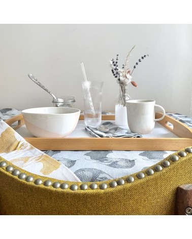 Plateau de service vintage en bois et formica Vintage by Kitatori Kitatori - Concept Store d'Art et de Design design suisse o...