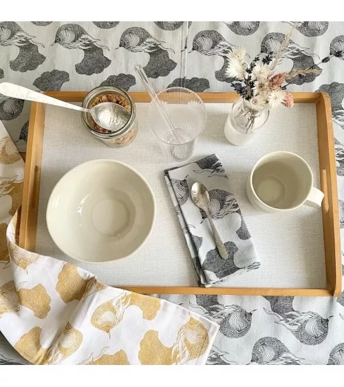 Plateau de service vintage en bois et formica Vintage by Kitatori Kitatori - Concept Store d'Art et de Design design suisse o...