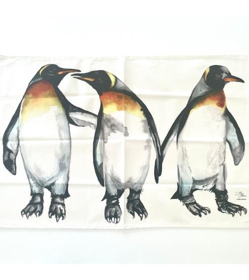 Serviette de cuisine - Pingouins Meg Hawkins Art torchon vaisselle qualité serviette haut de gamme beaux essuie main originaux